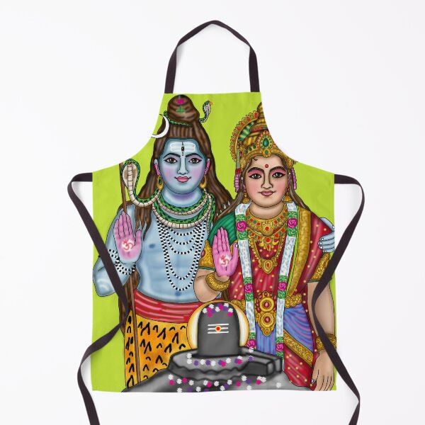 Item preview, Lord Shiva Parvati Artwork | Divine Hindu God Digital Painting Illustration Description designed and sold by Harshit_Digital_Arts.