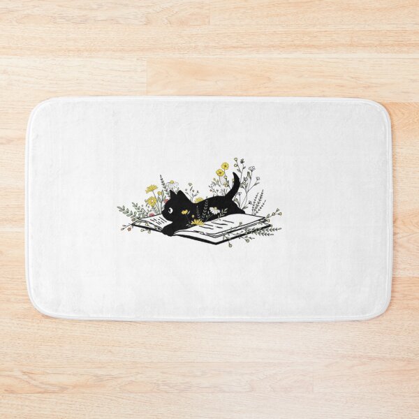 Item preview, Floral Black Cat Vintage Art  designed and sold by Gbriel3.