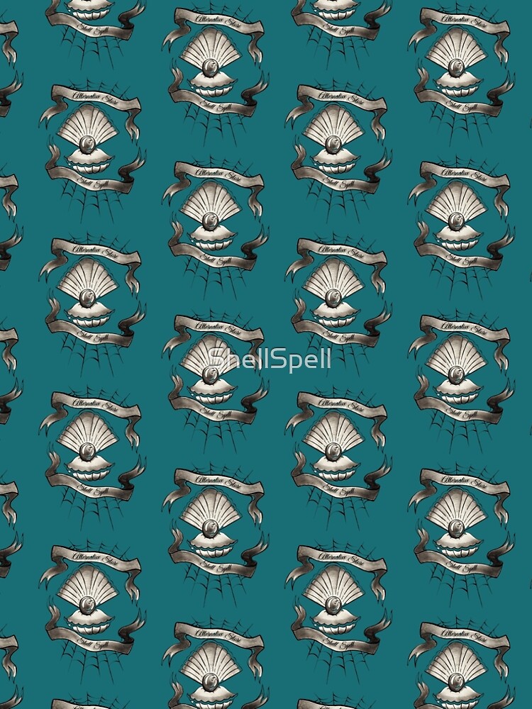 Thumbnail 5 of 5, A-Line Dress, Gothic Shell Spell designed and sold by ShellSpell.