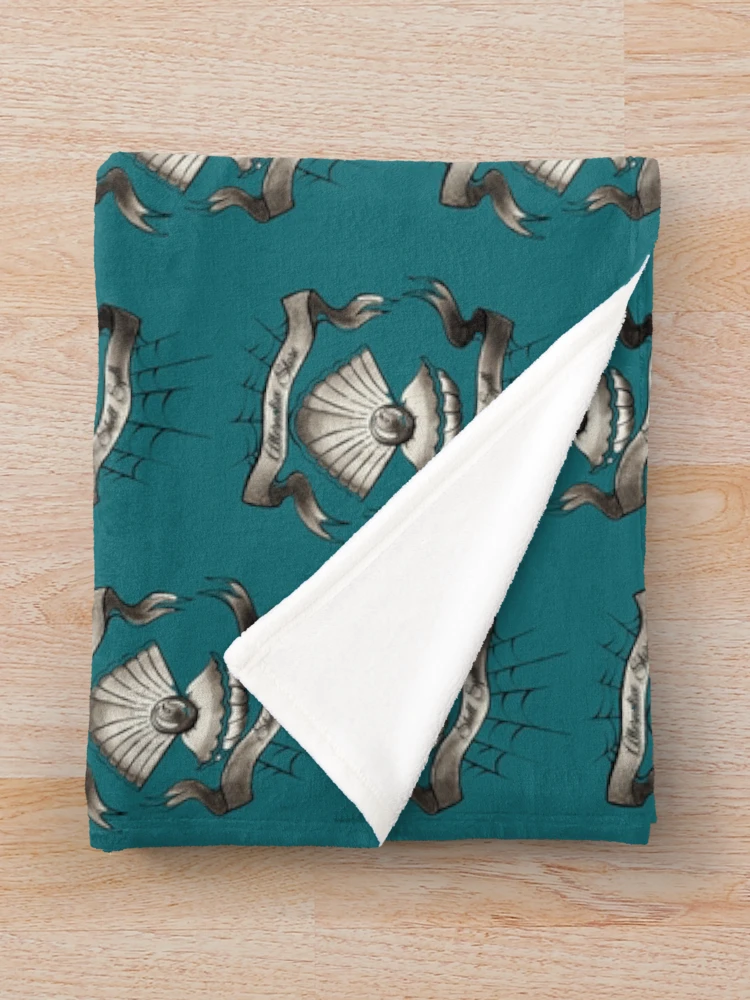 Thumbnail 3 of 6, Throw Blanket, Gothic Shell Spell designed and sold by ShellSpell.
