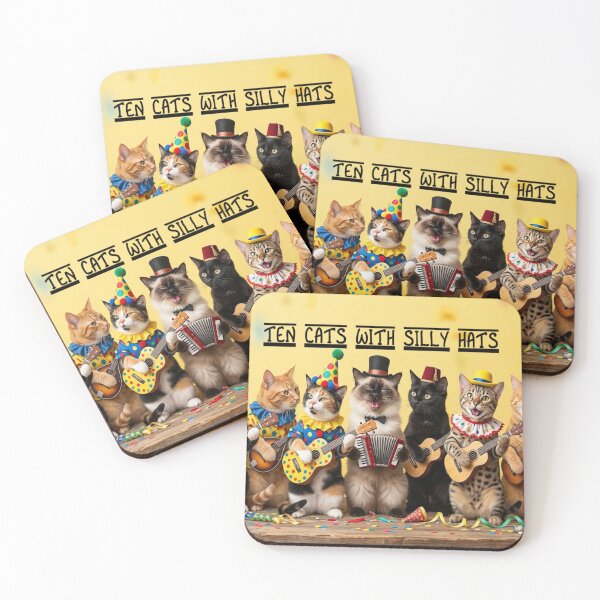 Item preview, Cats "Ten Cats With Silly Hats" designed and sold by Ontoland.