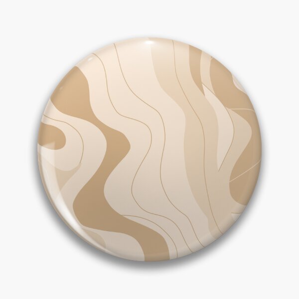Item preview, Minimalist Abstract Groovy Wavy Lines Beige Aesthetic Pattern⁠ designed and sold by Witsnu7356.