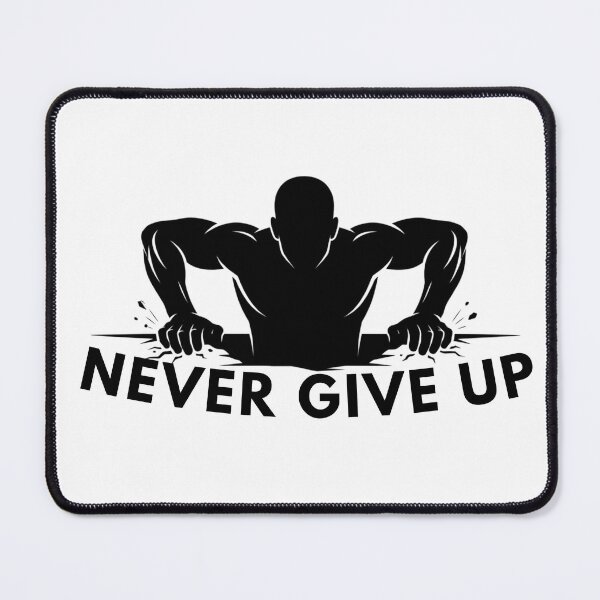 Item preview, Never Give Up - Minimalist Silhouette Struggle Art designed and sold by Ali-jarah.