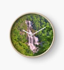 Upper Whitewater Falls North Carolina Summertime Vertical Clock