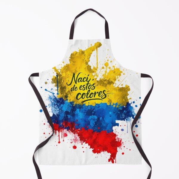 Item preview, I Was Born of These Colors – Colombia Watercolor Flag | Colombian Pride Paint Splash | Patriotic Typography Art Sticker designed and sold by Kittcatking.