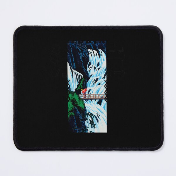 Item preview, Traditional Japanese Woodblock Waterfall Art in Modern Frame designed and sold by Pramuditha Maduwantha.