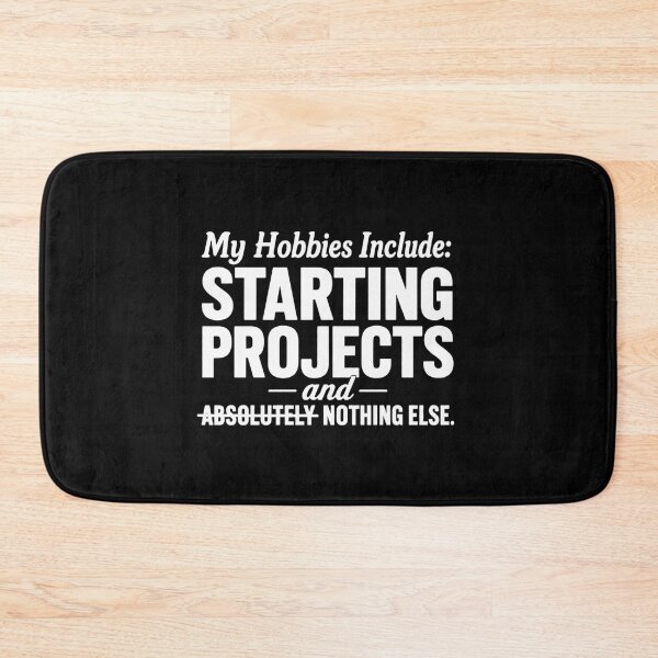 Item preview, Project Hobbies Typography ADHD Humor t-shirt designed and sold by Mosidrip.