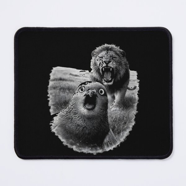 Item preview, Unhinged Pigeon Selfie With Lion designed and sold by azule1.