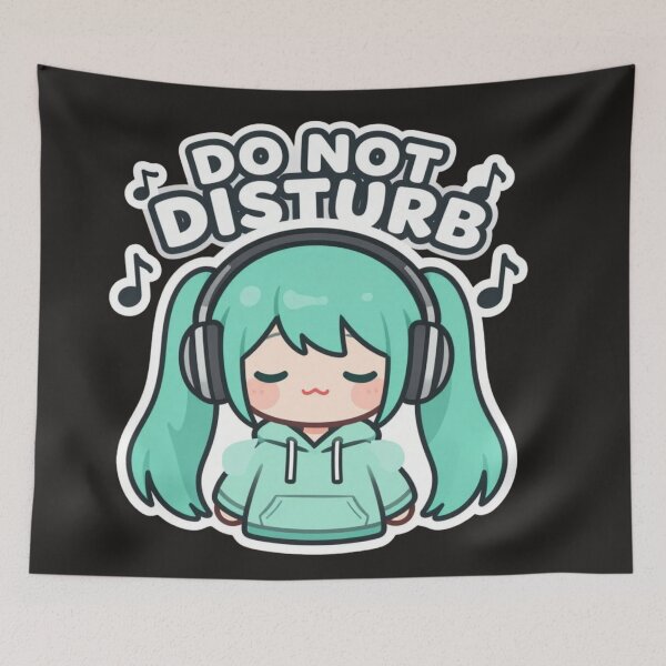 Artikelvorschau, Do Not Disturb - Kawaii Music Vibes entworfen und verkauft von Revyra.