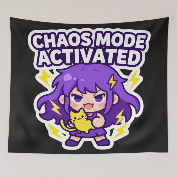 Artikelvorschau, Chaos Mode Activated - Kawaii Chaos Vibes entworfen und verkauft von Revyra.