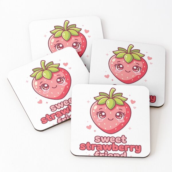 Item preview, Sweet Strawberry Friend Kawaii Design | Cute Smiling Strawberry Cartoon Gift for Fruit Lovers designed and sold by morning sun.