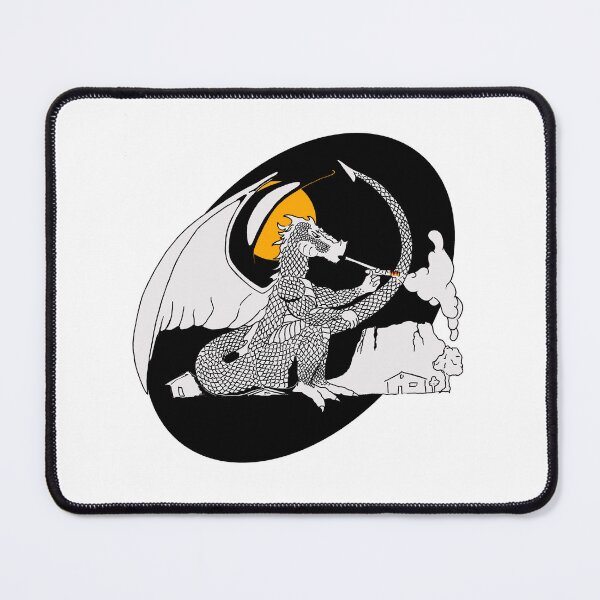Item preview, Smoking Dragon Under an Orange Moon designed and sold by jscottartist.