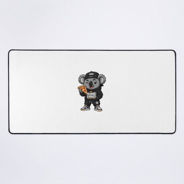 Item preview, Reward Earned Koala – Pizza After Workout Cartoon Mascot Sticker designed and sold by Aesthicer.