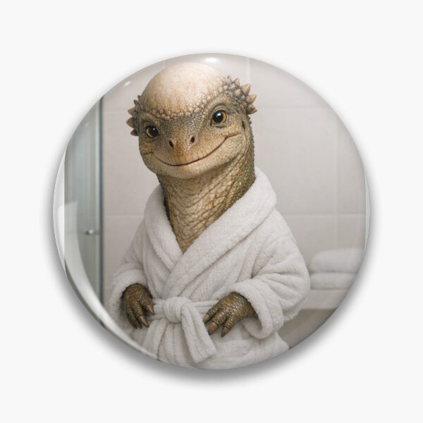 Item preview, Cozy Bathrobe Pachycephalosaurus designed and sold by Sillytoe.