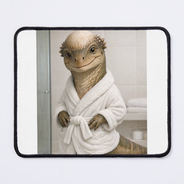 Item preview, Cozy Bathrobe Pachycephalosaurus designed and sold by Sillytoe.