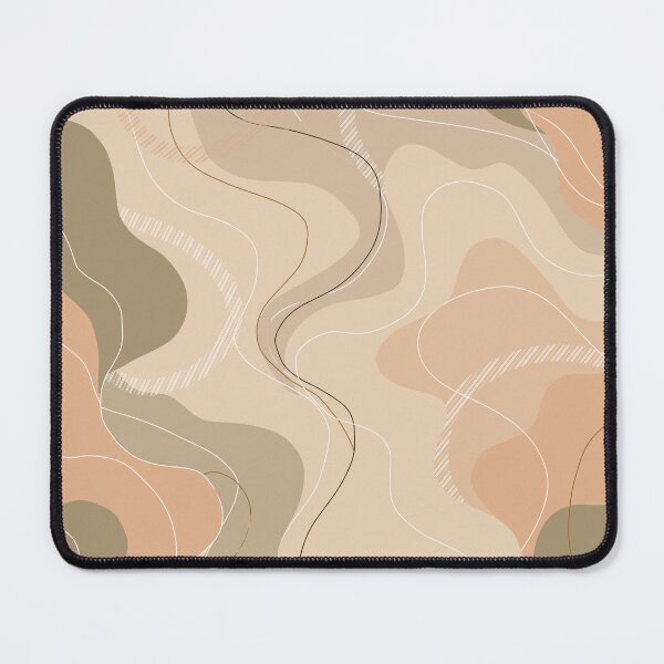 Item preview, Minimalist Abstract Wavy Lines Earth Tone Patter designed and sold by Witsnu7356.