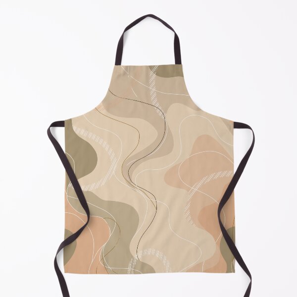 Item preview, Minimalist Abstract Wavy Lines Earth Tone Patter designed and sold by Witsnu7356.