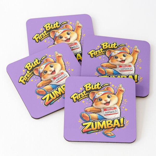 Item preview, "But First...ZUMBA!" - cute hamster dancing! designed and sold by FlipFlopTeesCo.