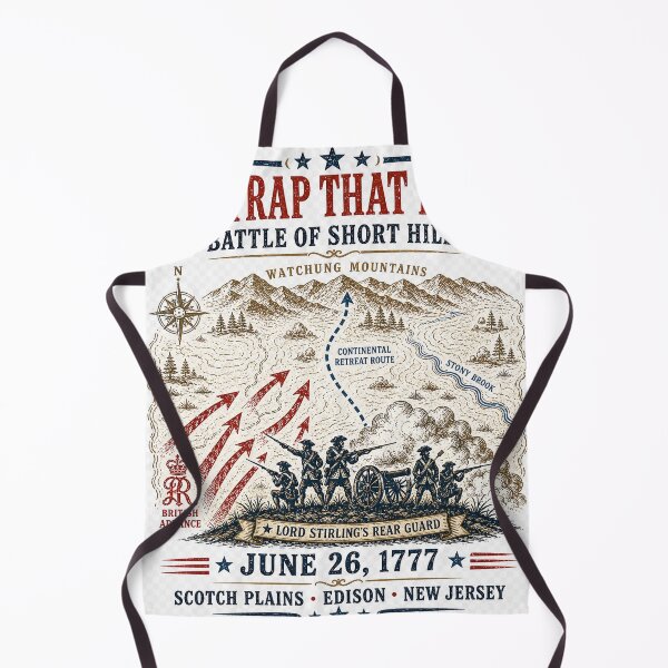 Item preview, Battle of Short Hills – New Jersey Revolution 1777 designed and sold by The Past in Threads.