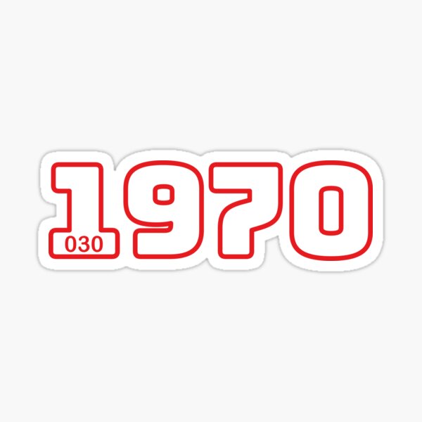 Born in 1970 Sticker
