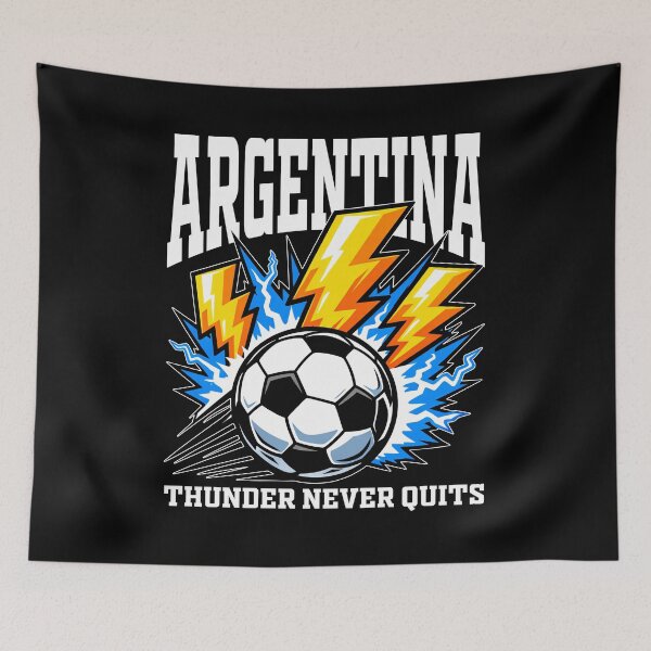Item preview, ARGENTINA - THUNDER NEVER QUITS - FIFA WORLD CUP  designed and sold by KEF Custom.