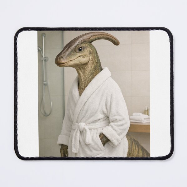 Item preview, Cozy Bathrobe Parasaurolophus designed and sold by Sillytoe.