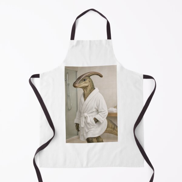 Item preview, Cozy Bathrobe Parasaurolophus designed and sold by Sillytoe.