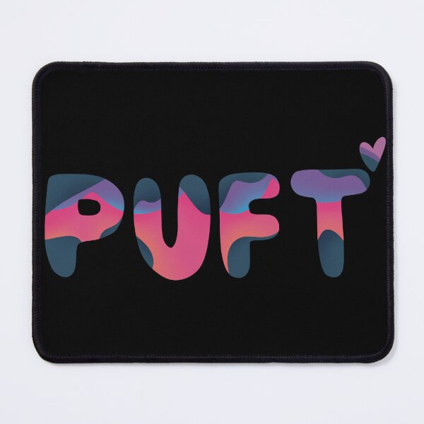 Item preview, Multicolor Puffy Vitiligo PUFT with heart designed and sold by FrenchieBoops.