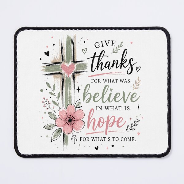 Item preview, Give Thanks Believe Hope – Christian Inspirational Faith Design designed and sold by Image Shop Australia.