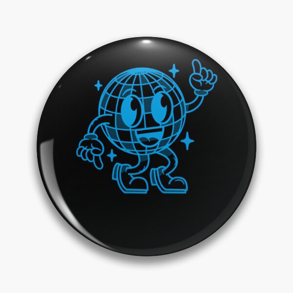 Item preview, Blue Disco Ball Cartoon Character designed and sold by Rjaa Designes.