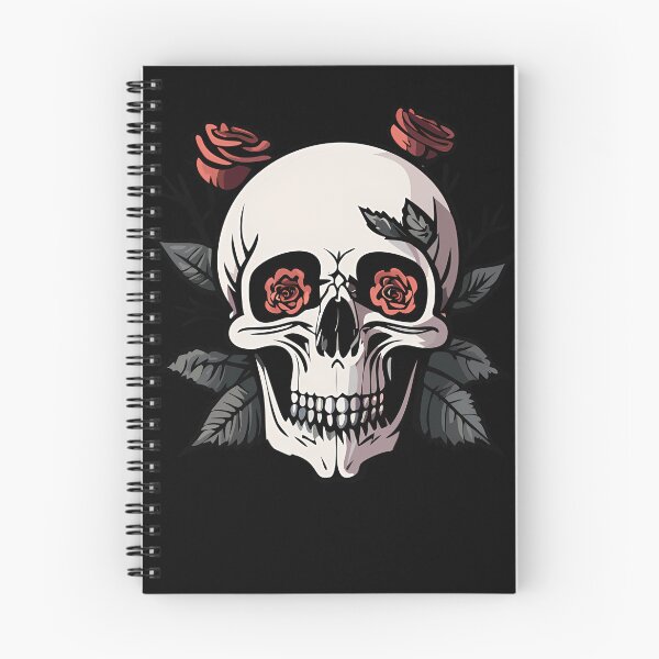 Item preview, Gothic Human Skull with Red Roses designed and sold by Rjaa Designes.