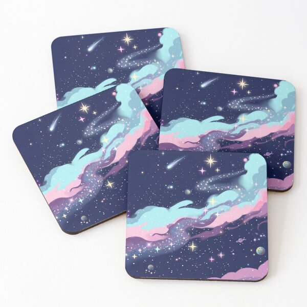 Item preview, Pastel Galaxy Dreamscape multicolor Dreamy Anime designed and sold by MoqunaDesign.