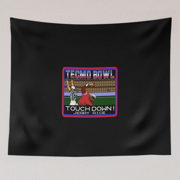 Item preview, Touchdown Jerry Rice Tecmo Bowl Retro Nintendo design designed and sold by KhayalSaezo.