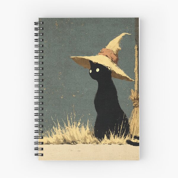 Item preview, Black Cat Wearing A Witch Hat designed and sold by colorful-white.
