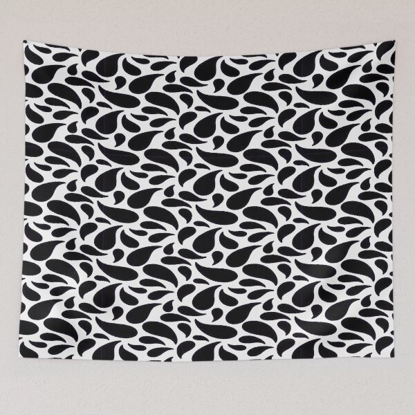 Item preview, Black Drip Abstract designed and sold by ViaARTfactory.