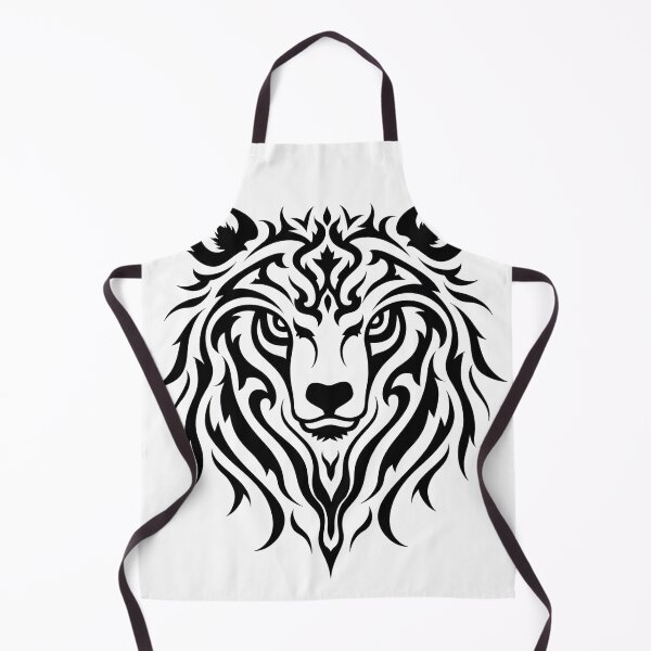 Item preview, Majestic Bear Head Tribal Tattoo Flash Design designed and sold by Qubivibe.
