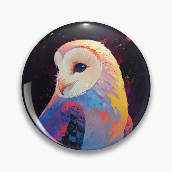 Item preview, Vibrant Barn Owl Night Art designed and sold by KiraChie.