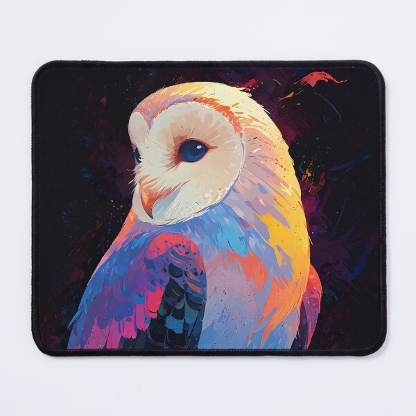 Item preview, Vibrant Barn Owl Night Art designed and sold by KiraChie.