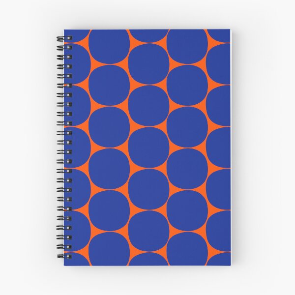 Item preview, Mid Century Modern Dots Pattern in Bright Blue and Orange designed and sold by kierkegaard.