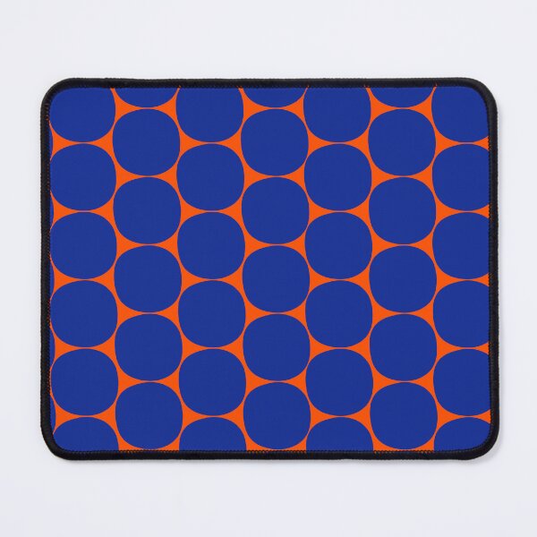 Item preview, Mid Century Modern Dots Pattern in Bright Blue and Orange designed and sold by kierkegaard.
