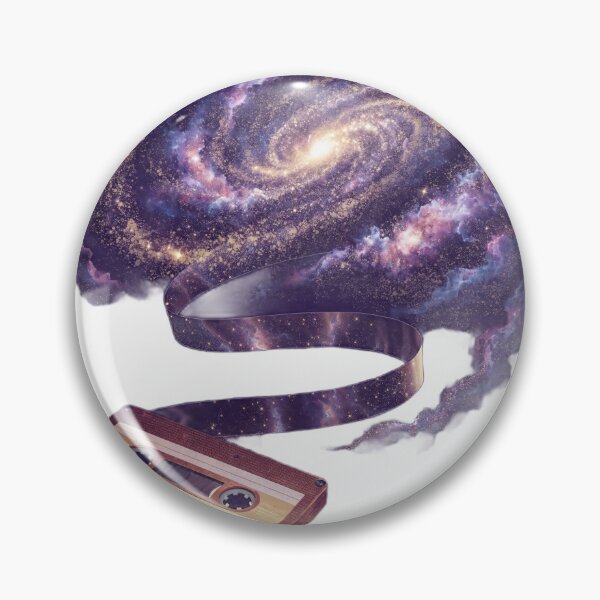 Item preview, Galaxy Cassette Tape Retro Space Music Vintage T-Shirt designed and sold by charliedelong.
