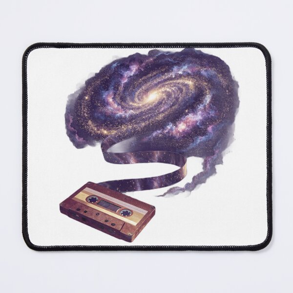 Item preview, Galaxy Cassette Tape Retro Space Music Vintage T-Shirt designed and sold by charliedelong.
