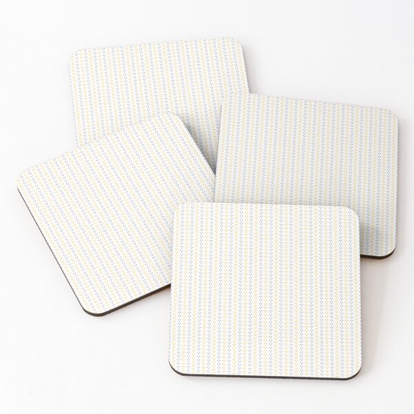 Item preview, Gray, yellow & white micro dot stripes designed and sold by Mint + Midnight.