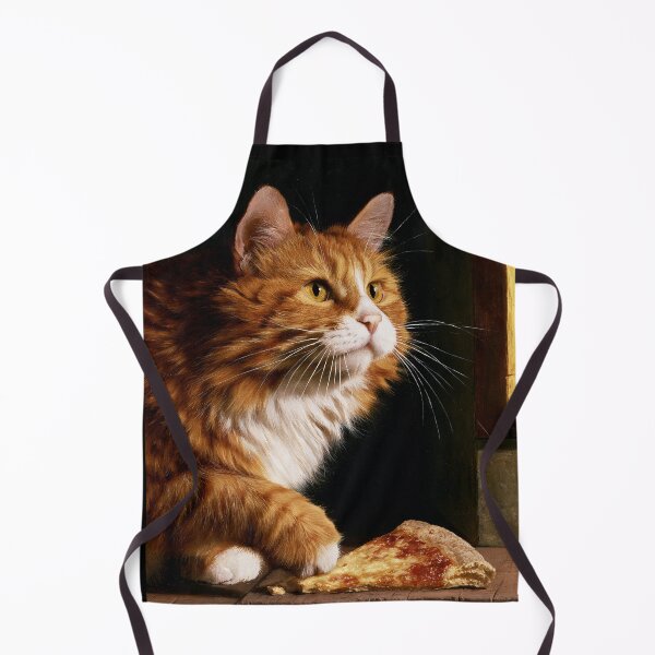 Item preview, The Renaissance Pizza Thief - Funny Cat Oil Painting designed and sold by Artmugic.