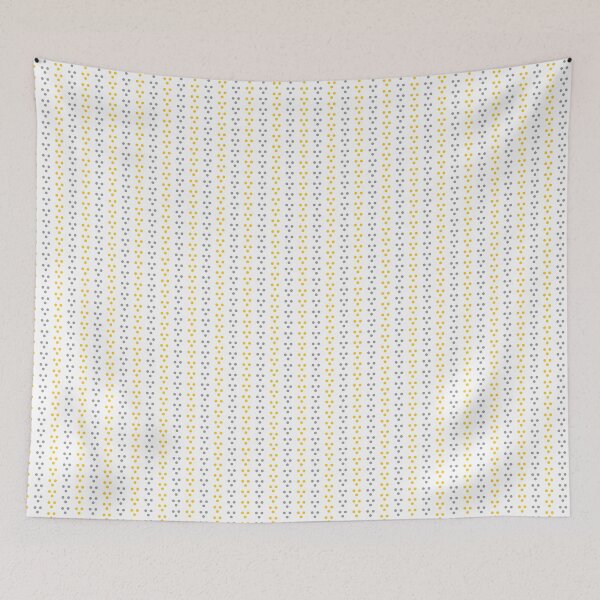 Item preview, Gray, yellow & white micro dot stripes designed and sold by Mint + Midnight.