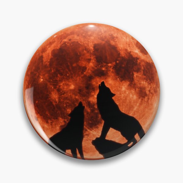 Item preview, Wolves Beneath the Blood Moon designed and sold by Wiredart.