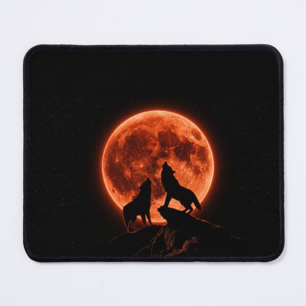 Item preview, Wolves Beneath the Blood Moon designed and sold by Wiredart.