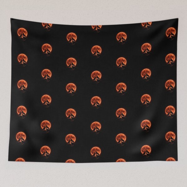 Item preview, Wolves Beneath the Blood Moon designed and sold by Wiredart.