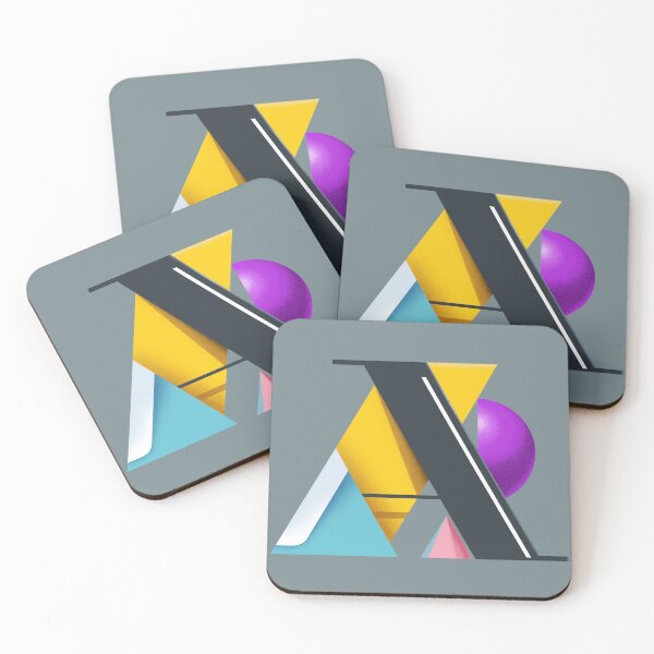 Item preview, Geometric Letter A - Modern Monogram Initial Art designed and sold by HolaStudio.