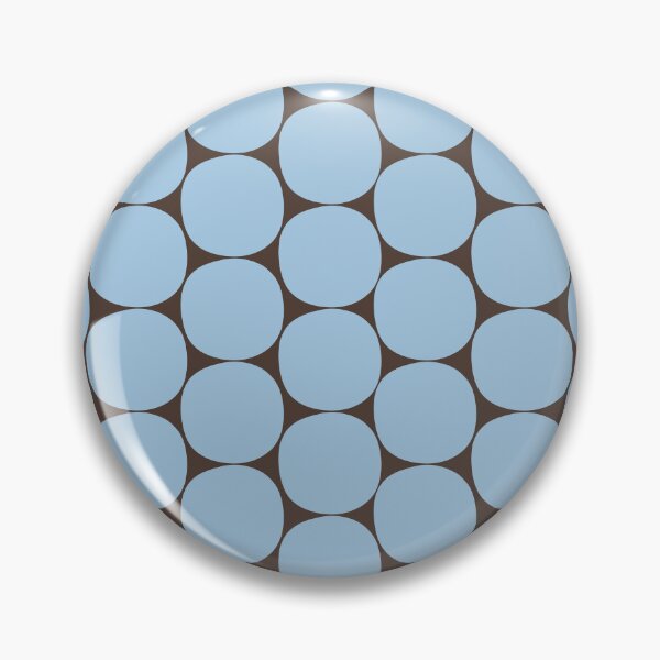 Item preview, Mid Century Modern Dots Pattern in Ice Blue and Brown designed and sold by kierkegaard.
